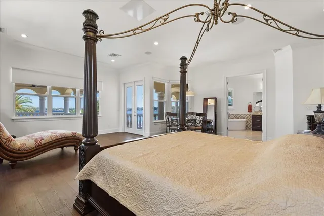 a bathroom with a sink a vanity and mirror