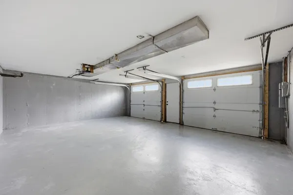 a view of a house with a large window