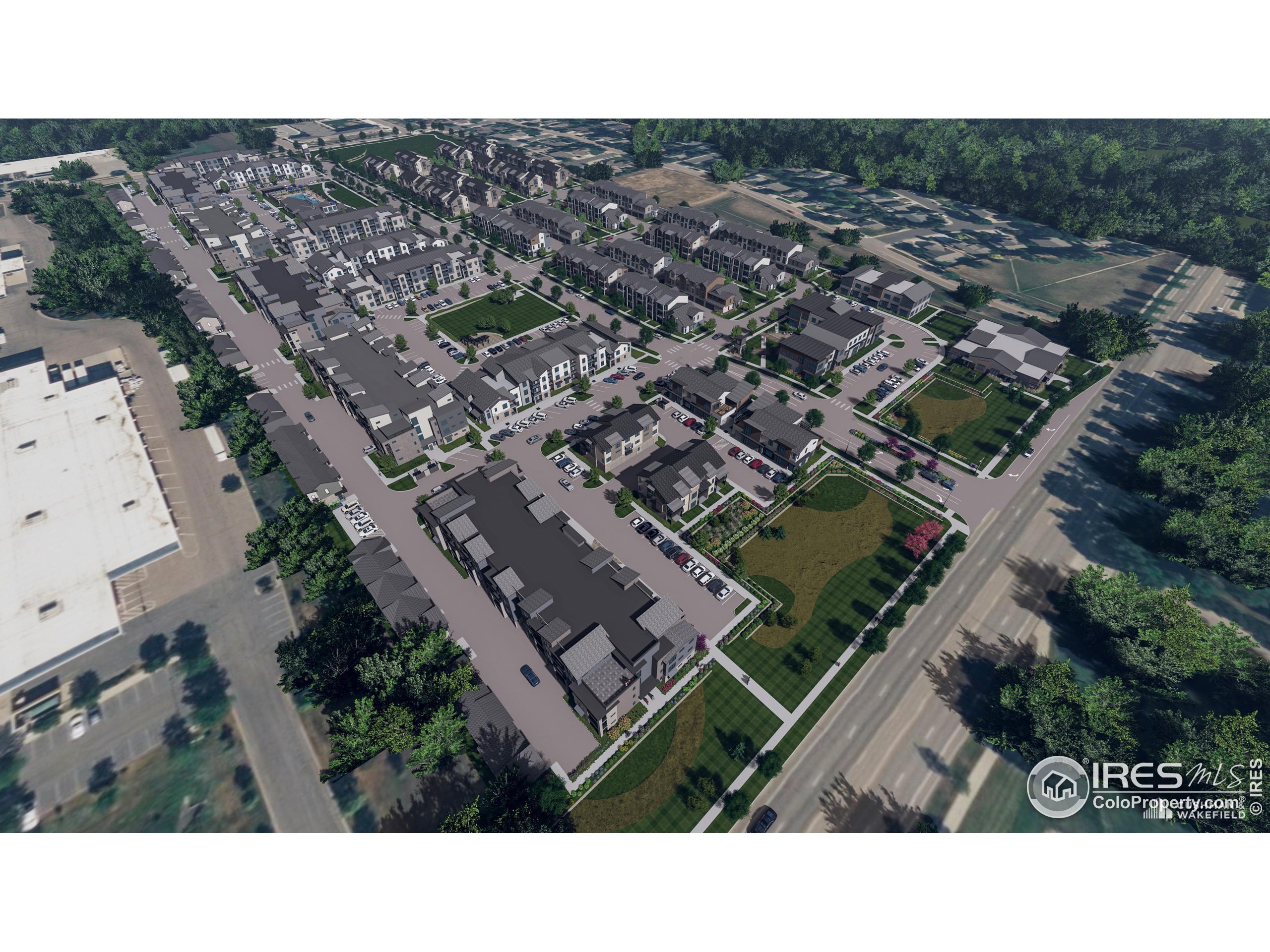 3010 Golden Grove Road, Unit 201 Fort Collins, CO 80525 - Photo 2 of 12 an aerial view of multiple house