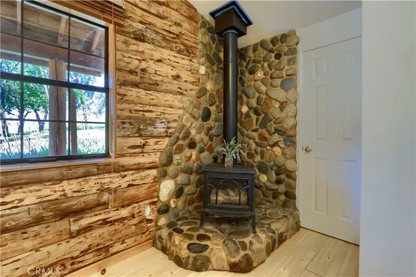 a view of a lake with a city