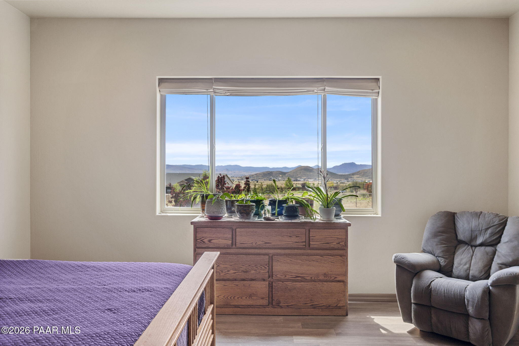 14141 Cassidy Trail Prescott Valley, AZ 86315 - Photo 16 of 44 a living room with a bed furniture and a window