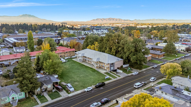 856 East 300 South Provo, UT 84606 - Photo 3 of 9 Aerial perspective of suburban area with a mountain backdrop
