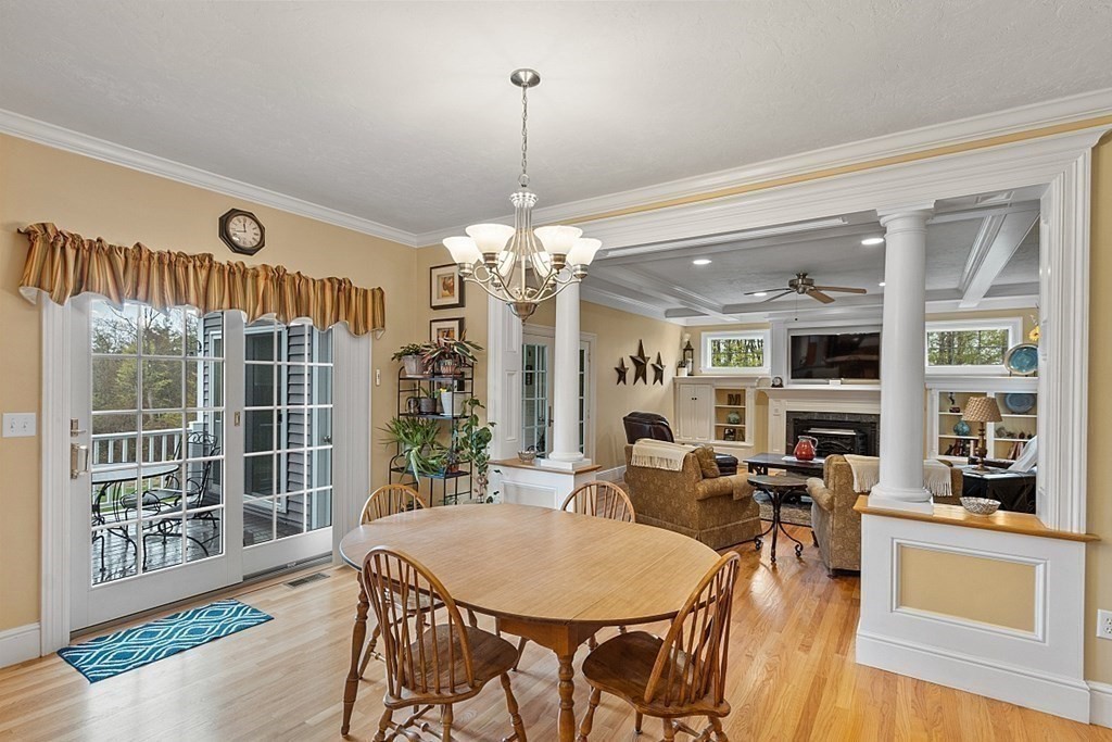 64 Walnut Street Rutland, MA 01543 - Photo 14 of 40 a view of a dining room with furniture window and wooden floor