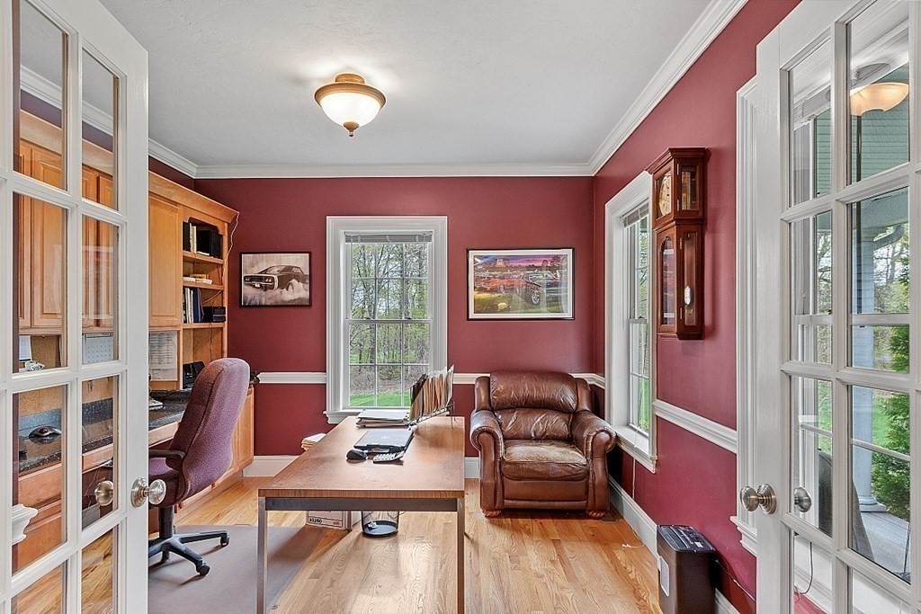 64 Walnut Street Rutland, MA 01543 - Photo 23 of 40 a view of a workspace with furniture and a workspace
