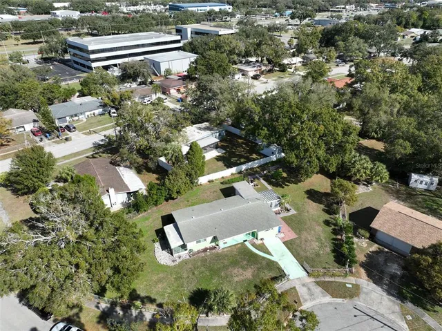 an aerial view of a city