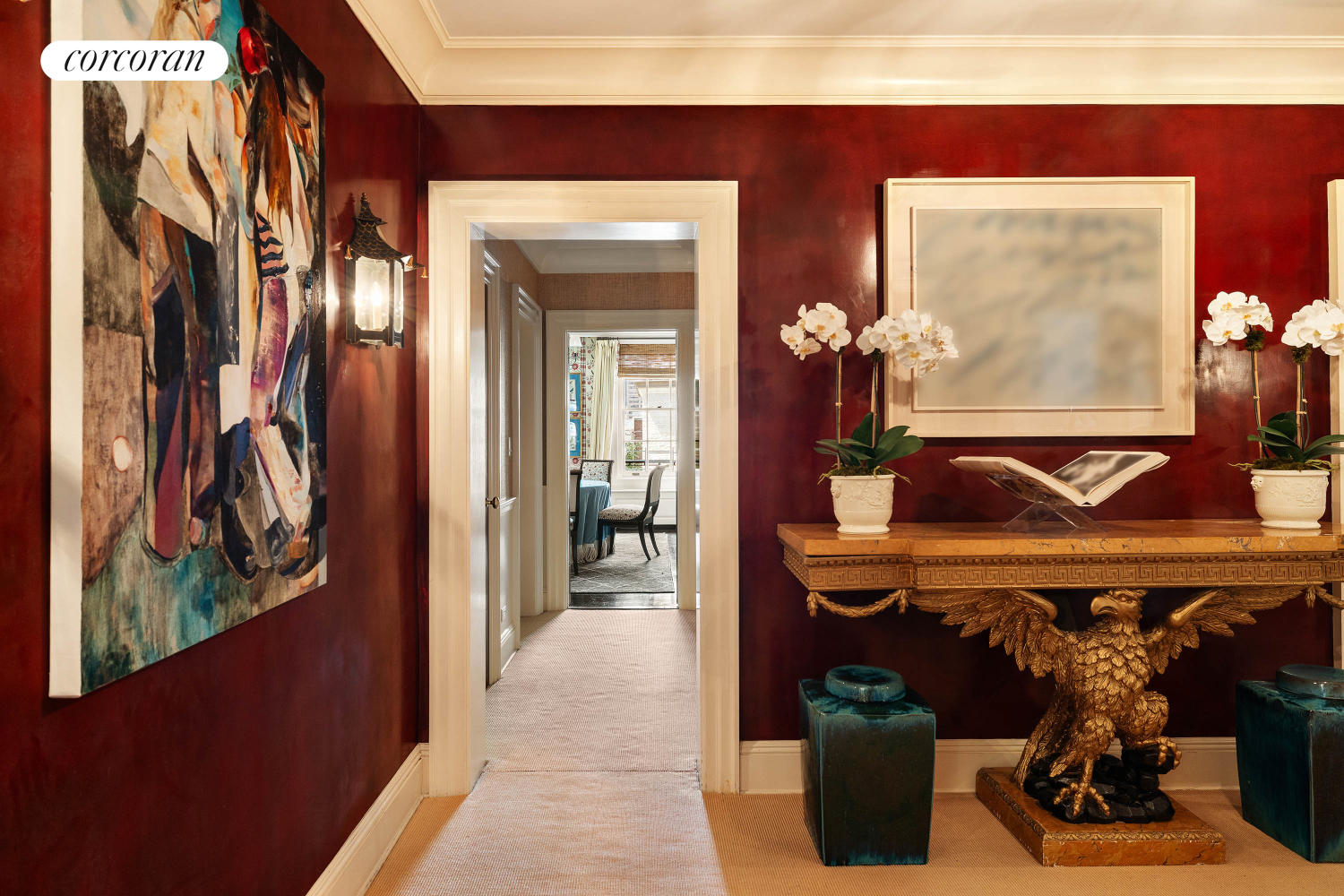 137 East 66th Street, Unit 8AB Manhattan, NY 10065 - Photo 10 of 18 a view of a hallway with a potted plant