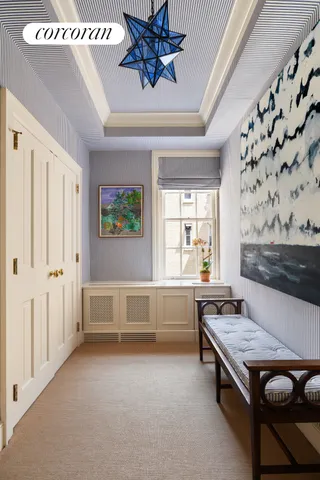 a bed room with a bed and a couch