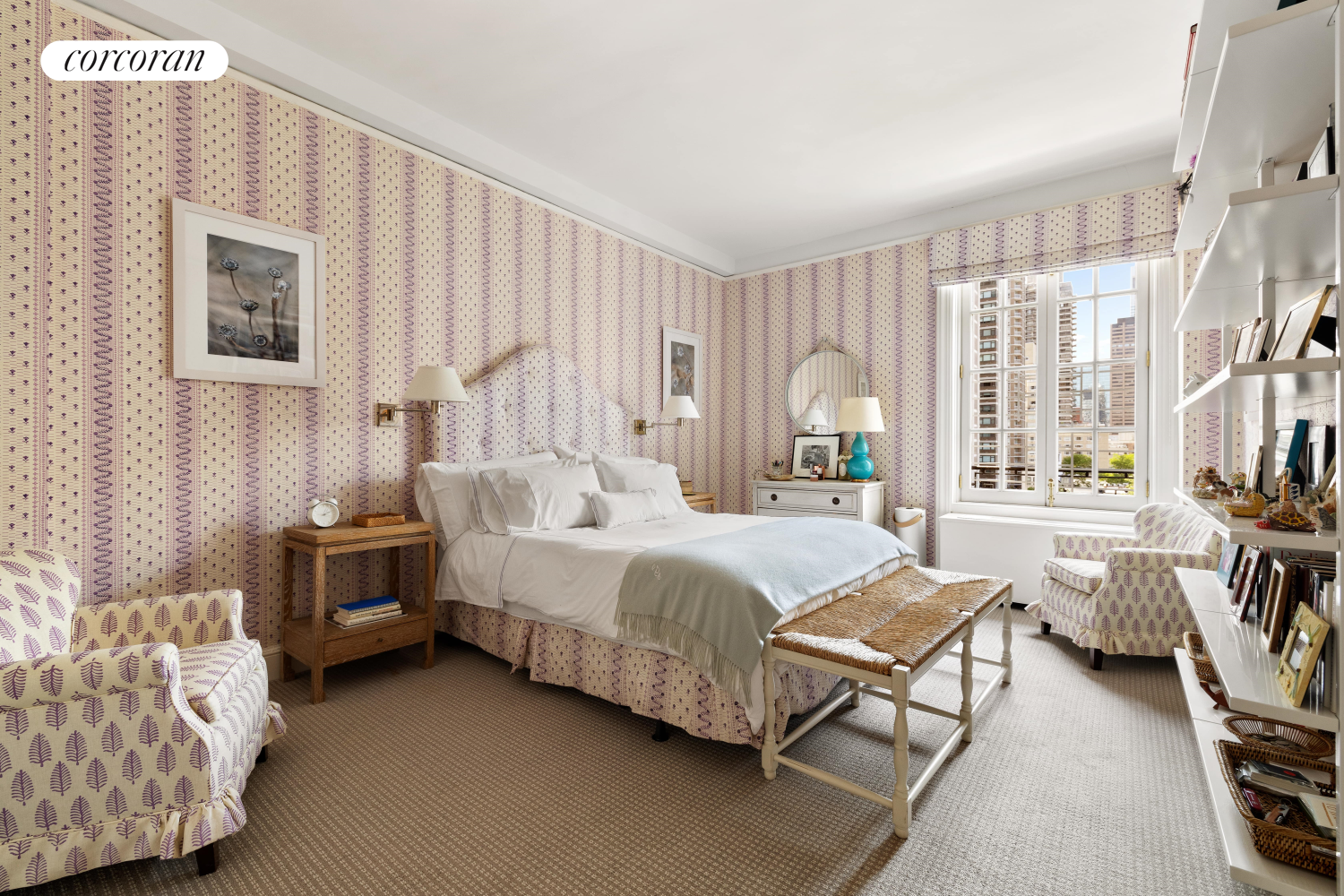 137 East 66th Street, Unit 8AB Manhattan, NY 10065 - Photo 17 of 18 a bed room with a bed and a window