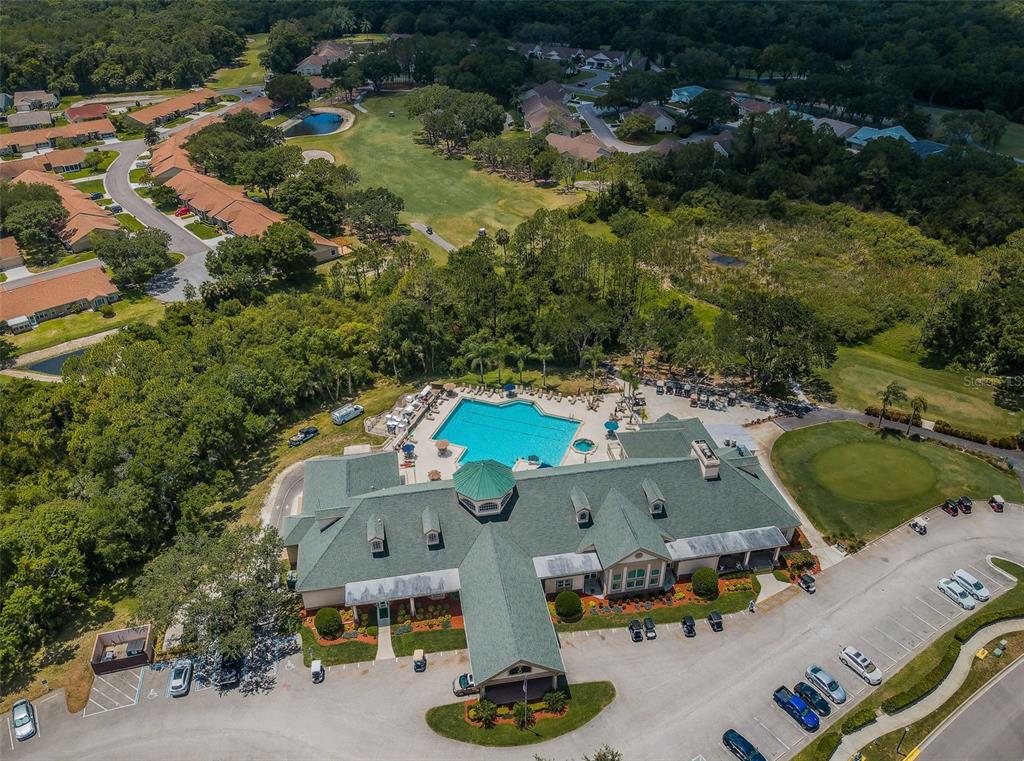 9630 Green Needle Drive New Port Richey, FL 34655 - Photo 60 of 83 an aerial view of a swimming pool