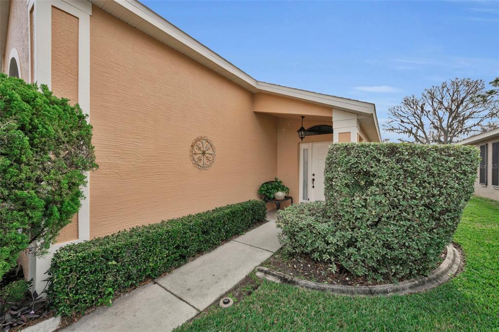 9630 Green Needle Drive New Port Richey, FL 34655 - Photo 8 of 83 a front view of a house with garden