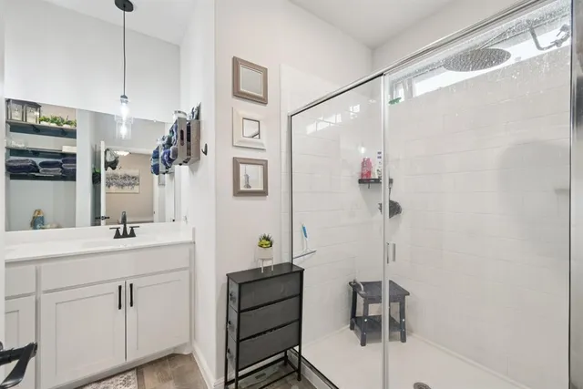 a outdoor living space with furniture