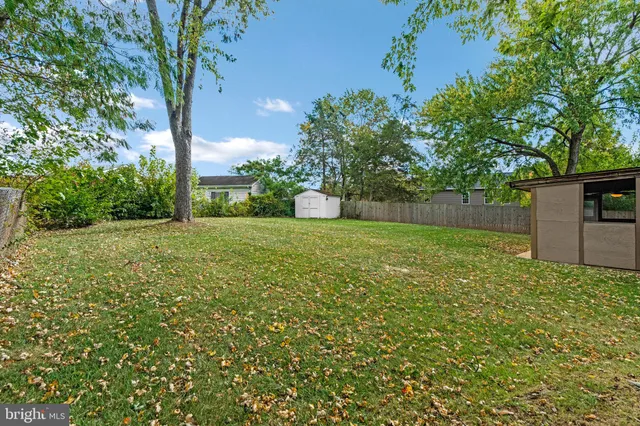 a view of a house with backyard and a tree