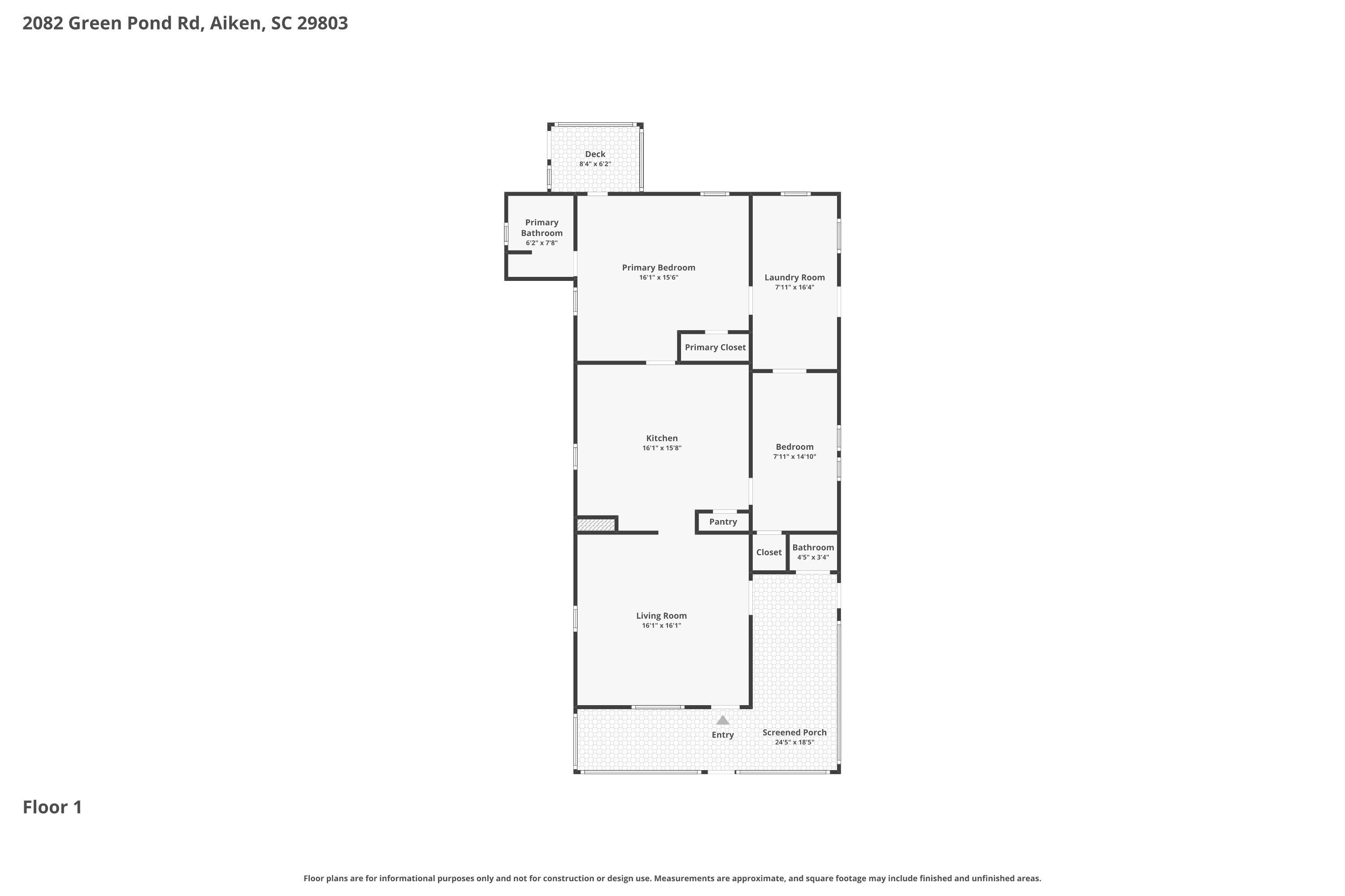 2082 Green Pond Road Aiken, SC 29803 - Photo 20 of 20 Floor Plan!