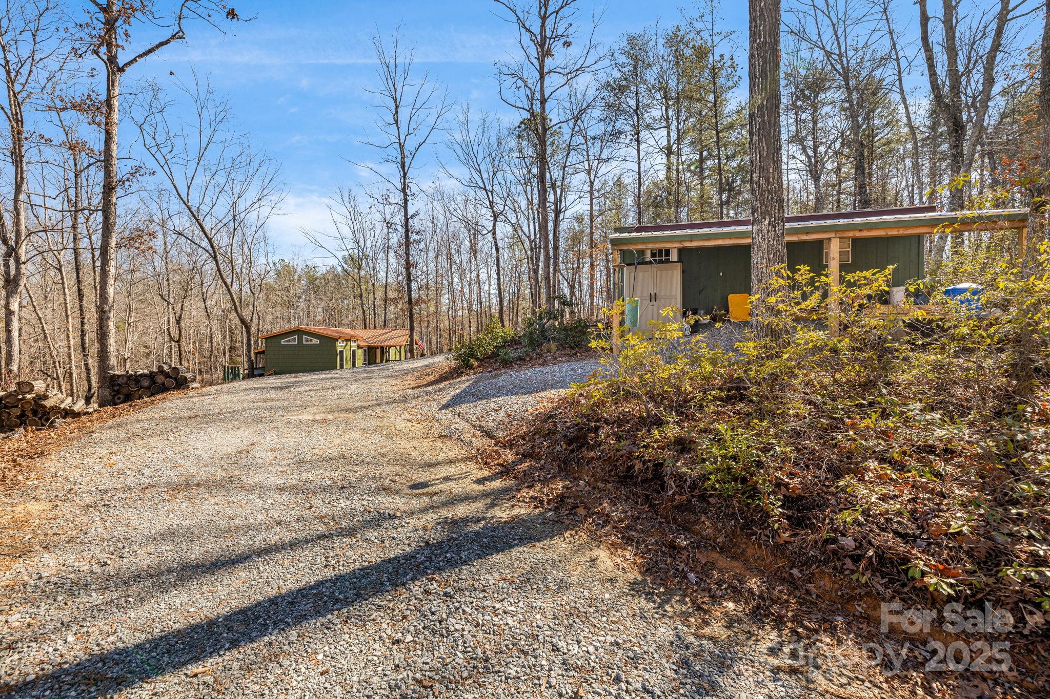 81 Delind Drive Mill Spring, NC 28756 - Photo 33 of 40 a view of a house with a yard and tree s