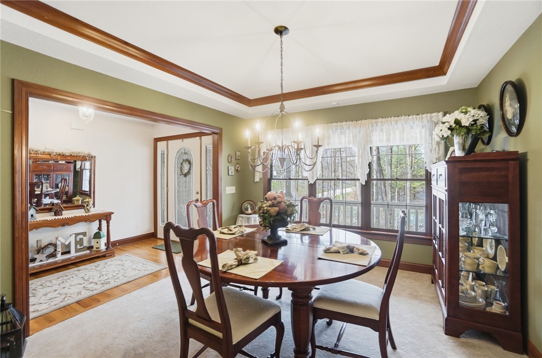 5300 Brookshire Lane Springfield, OH 45502 - Photo 21 of 56 This inviting dining room offers abundant natural light and an elegant tray ceiling.