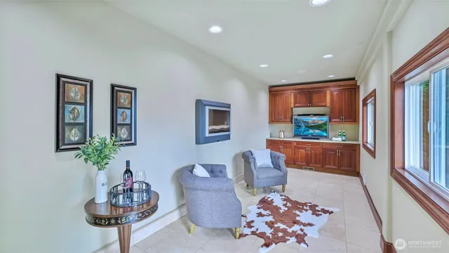 a living room with a couch and a flat screen tv
