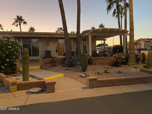 a front view of a house with shower