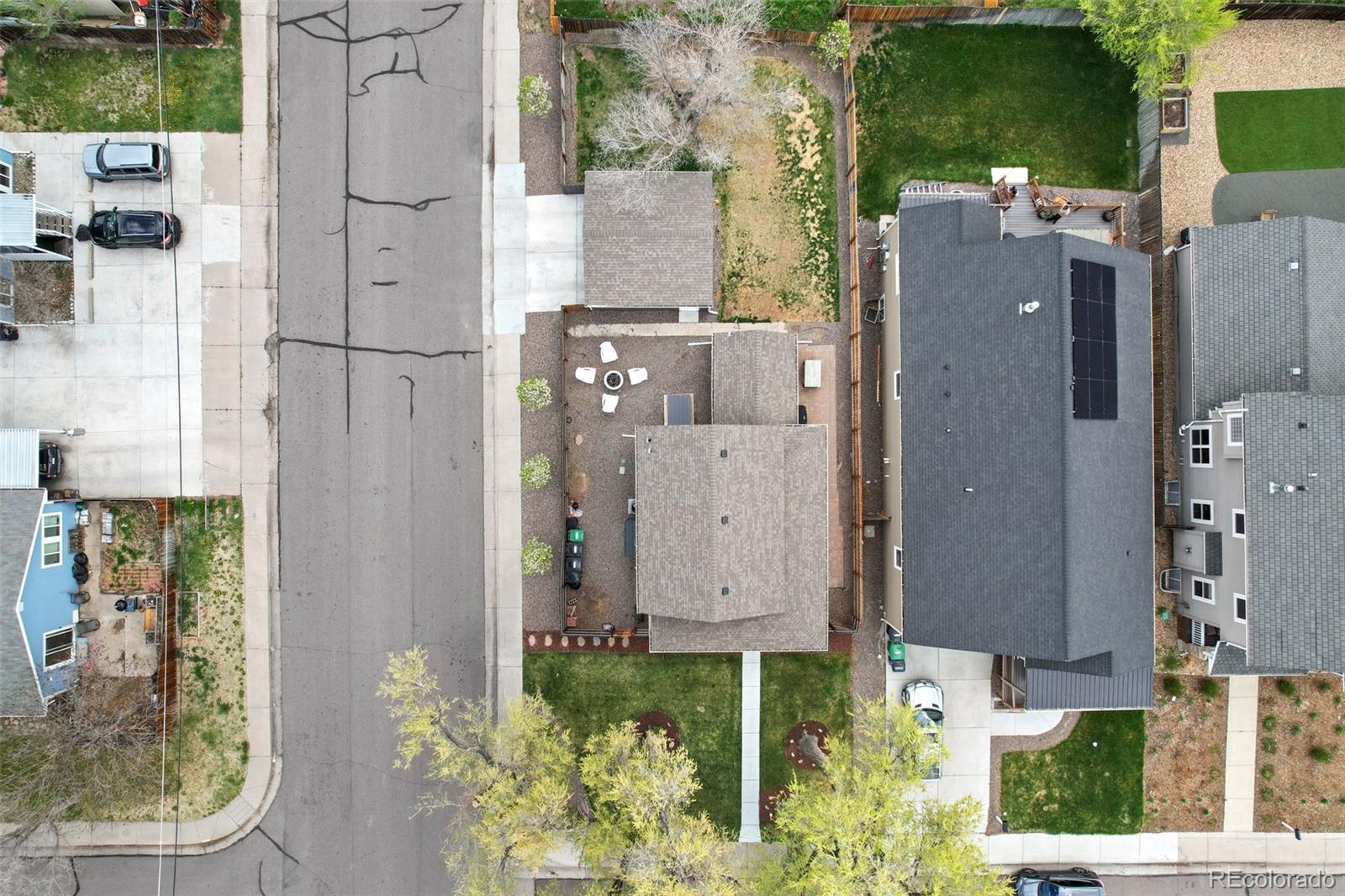 800 South Krameria Street Denver, CO 80224 - Photo 27 of 32 an aerial view of residential house with outdoor space and parking