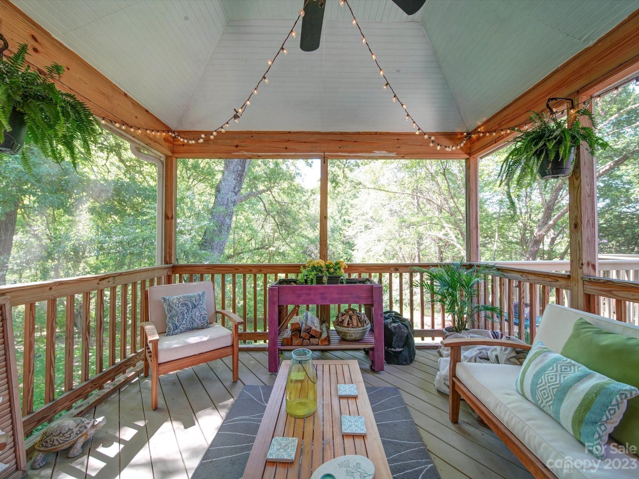 536 Beacon Knoll Lane Fort Mill, SC 29708 - Photo 44 of 45 a balcony with couch and outdoor view