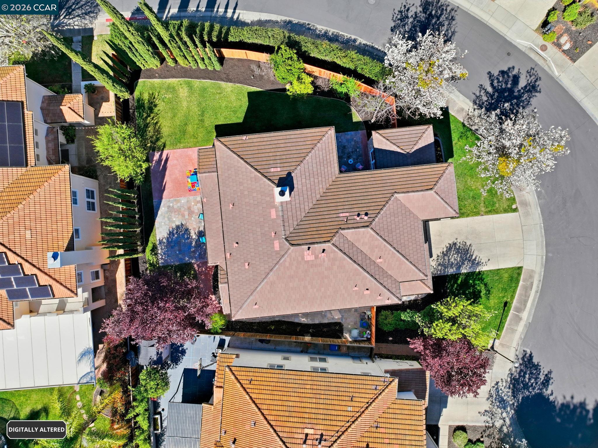 5324 Swainsons Court Concord, CA 94521 - Photo 49 of 59 an aerial view of house with yard