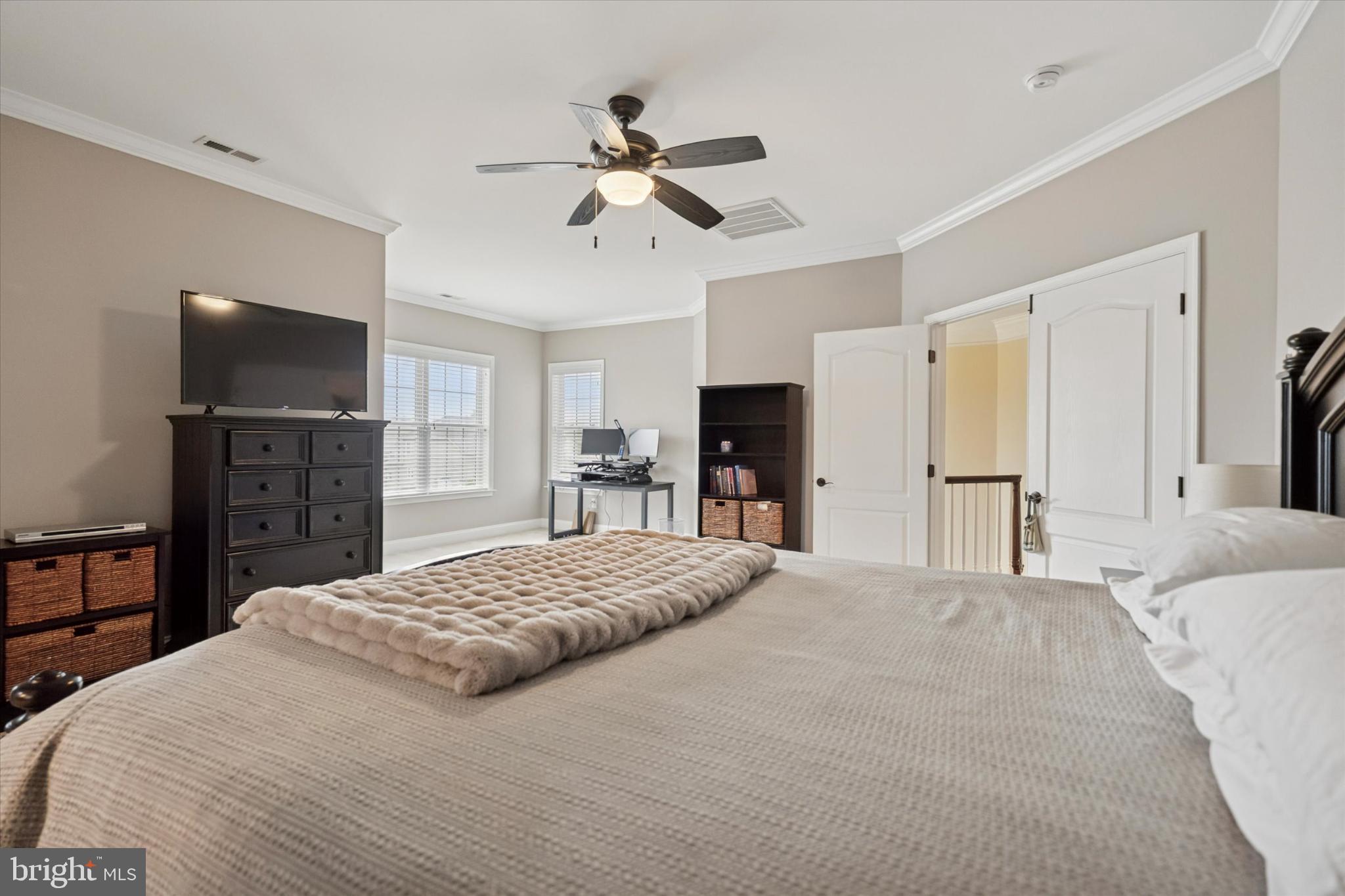 124 Bennington Road Phoenixville, PA 19460 - Photo 24 of 54 a bedroom with a bed and a flat screen tv