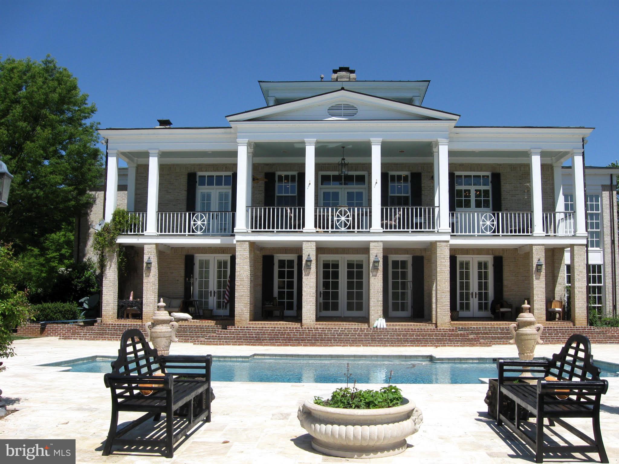 575 Lee Road Crozier, VA 23039 - Photo 11 of 45 Southern elevation - pool with fountain