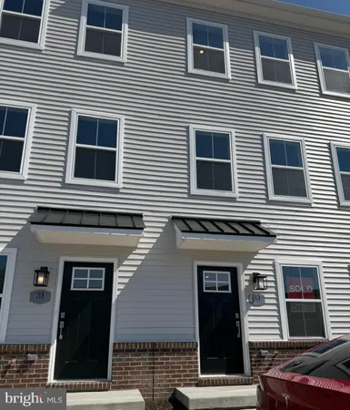 a front view of a building