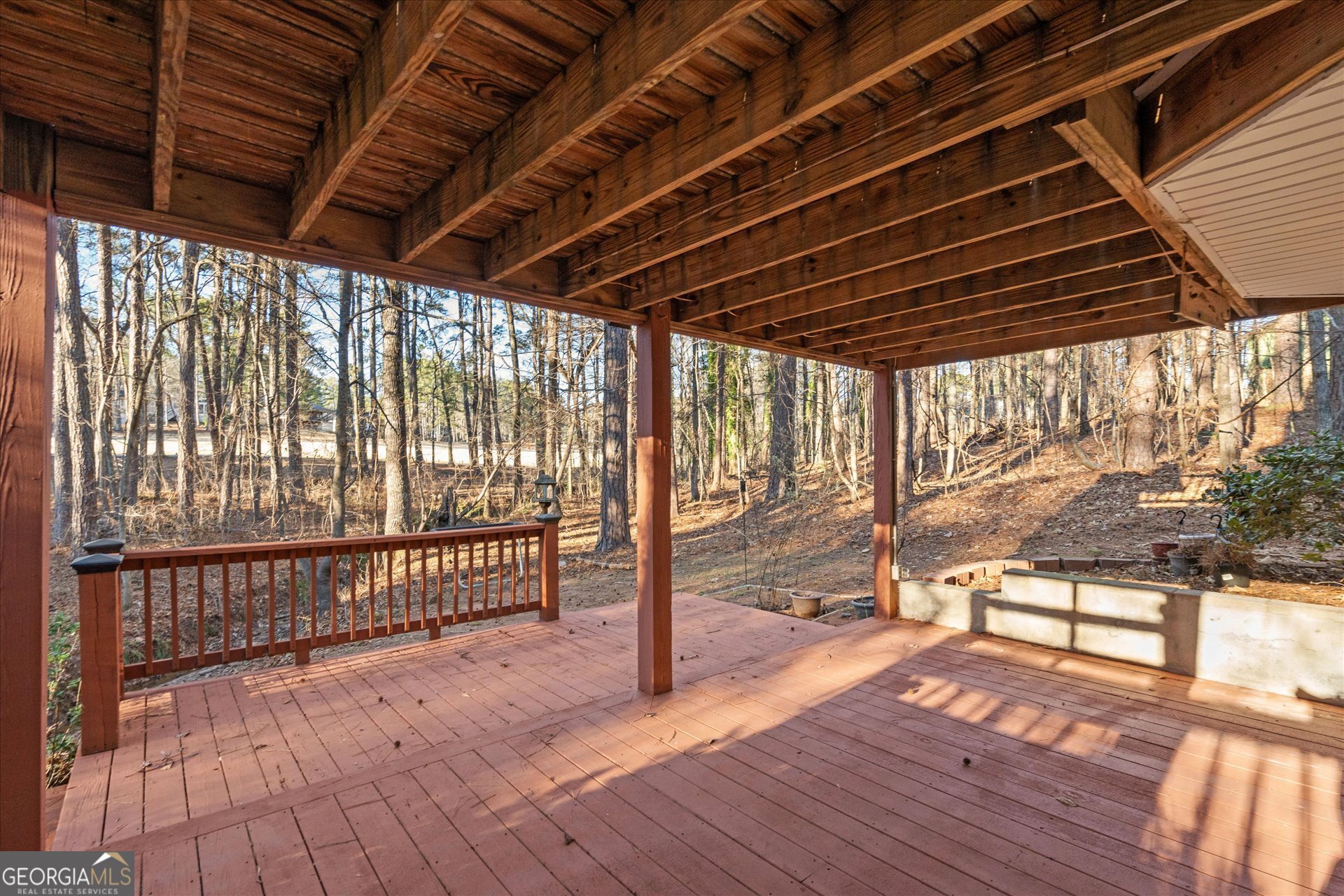 4051 Golfview Court Villa Rica, GA 30180 - Photo 41 of 77 a view of a porch with wooden floor