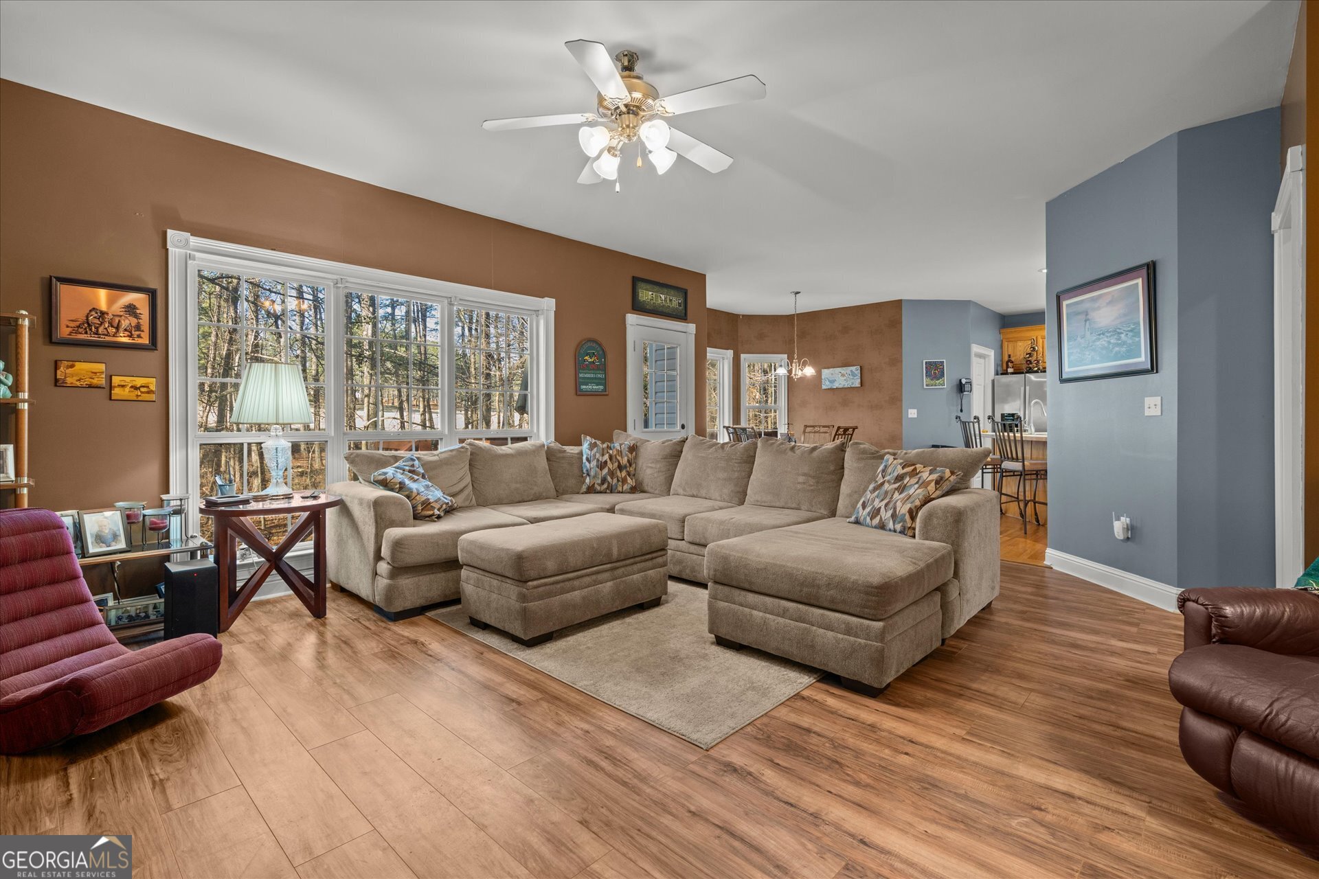 4051 Golfview Court Villa Rica, GA 30180 - Photo 7 of 77 a living room with furniture and a large window