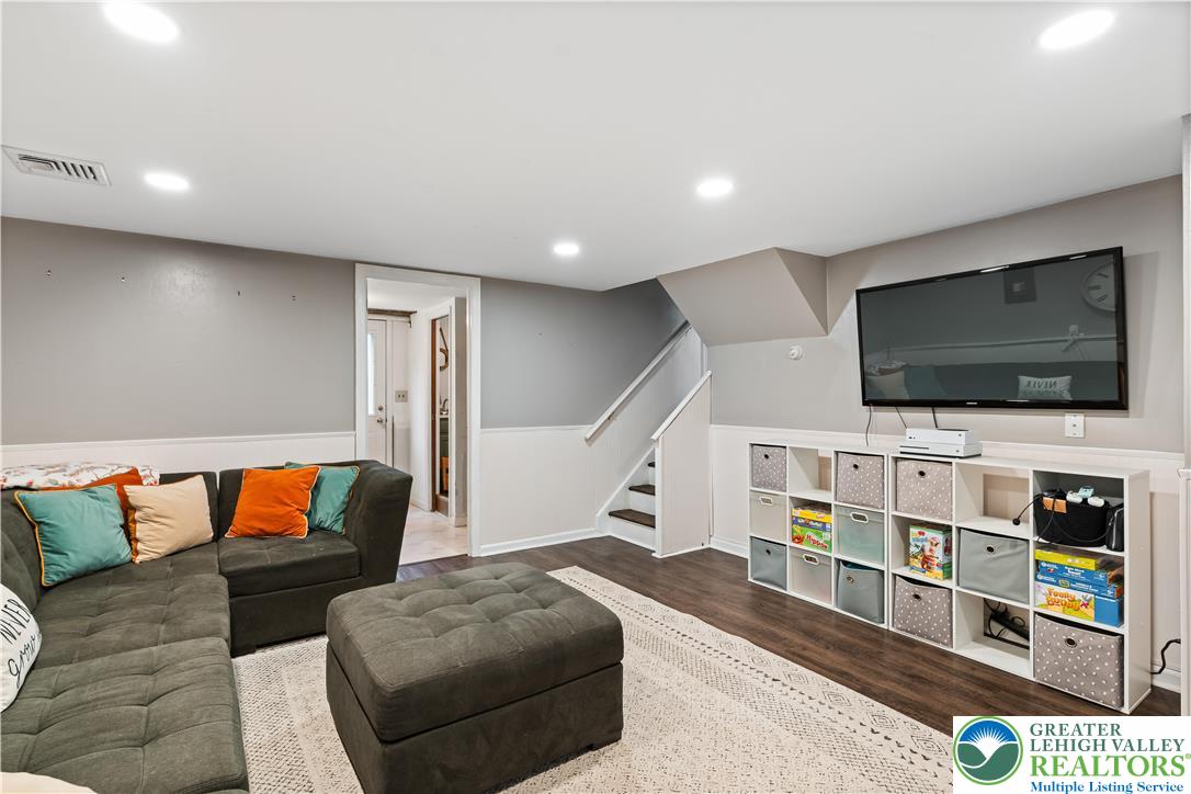 1937 Greenleaf Street Bethlehem, PA 18017 - Photo 34 of 45 a living room with furniture and a flat screen tv