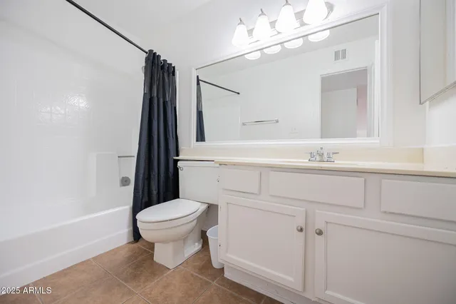 a bathroom with a sink a toilet a mirror and shower