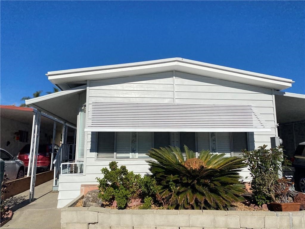 a front view of a house