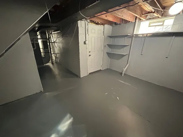 a view of storage and utility room