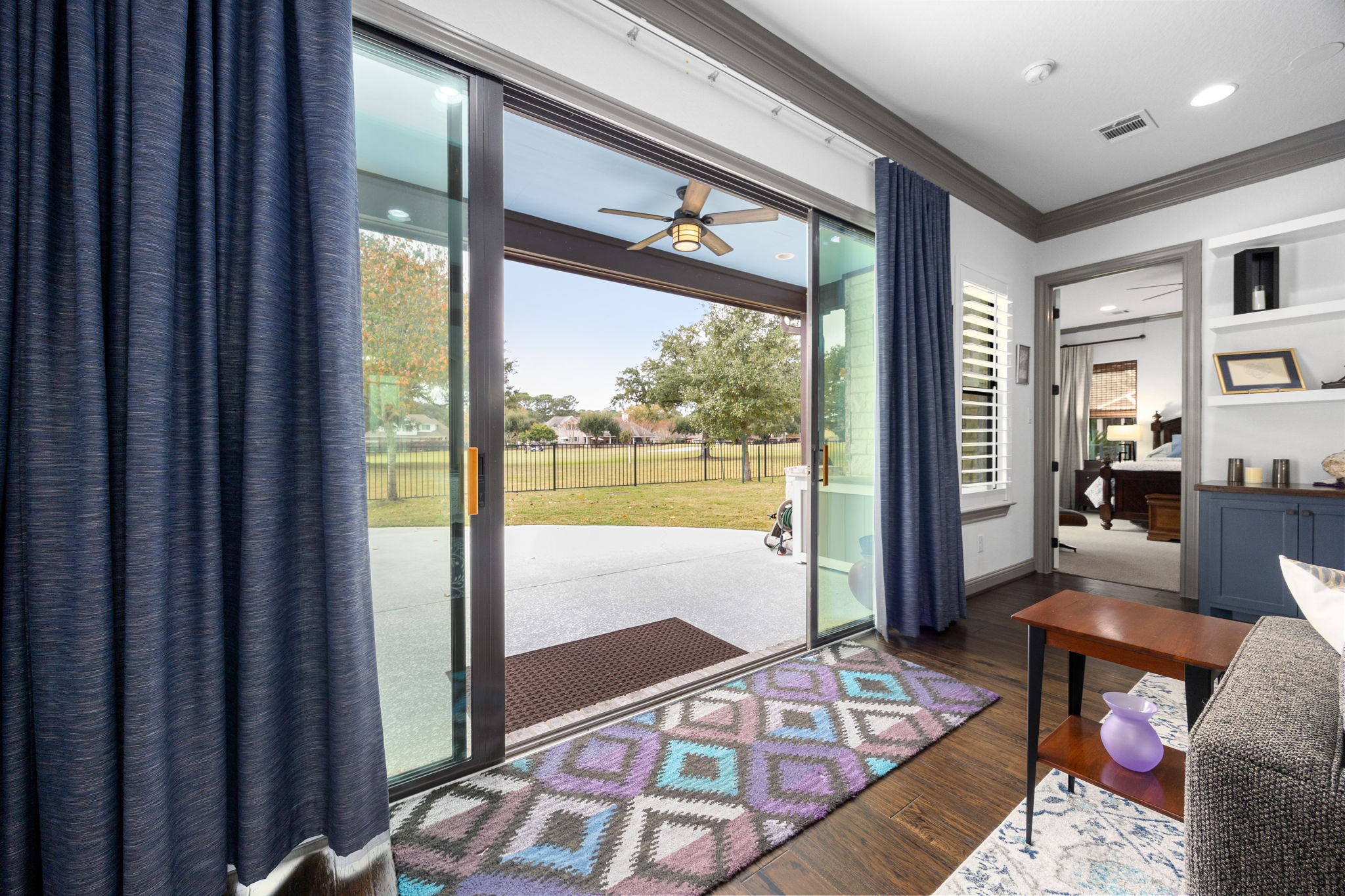 86 Dawns Edge Conroe, TX 77356 - Photo 10 of 50 Sliding glass doors with views of the golf course. Creating that indoor/outdoor living space.