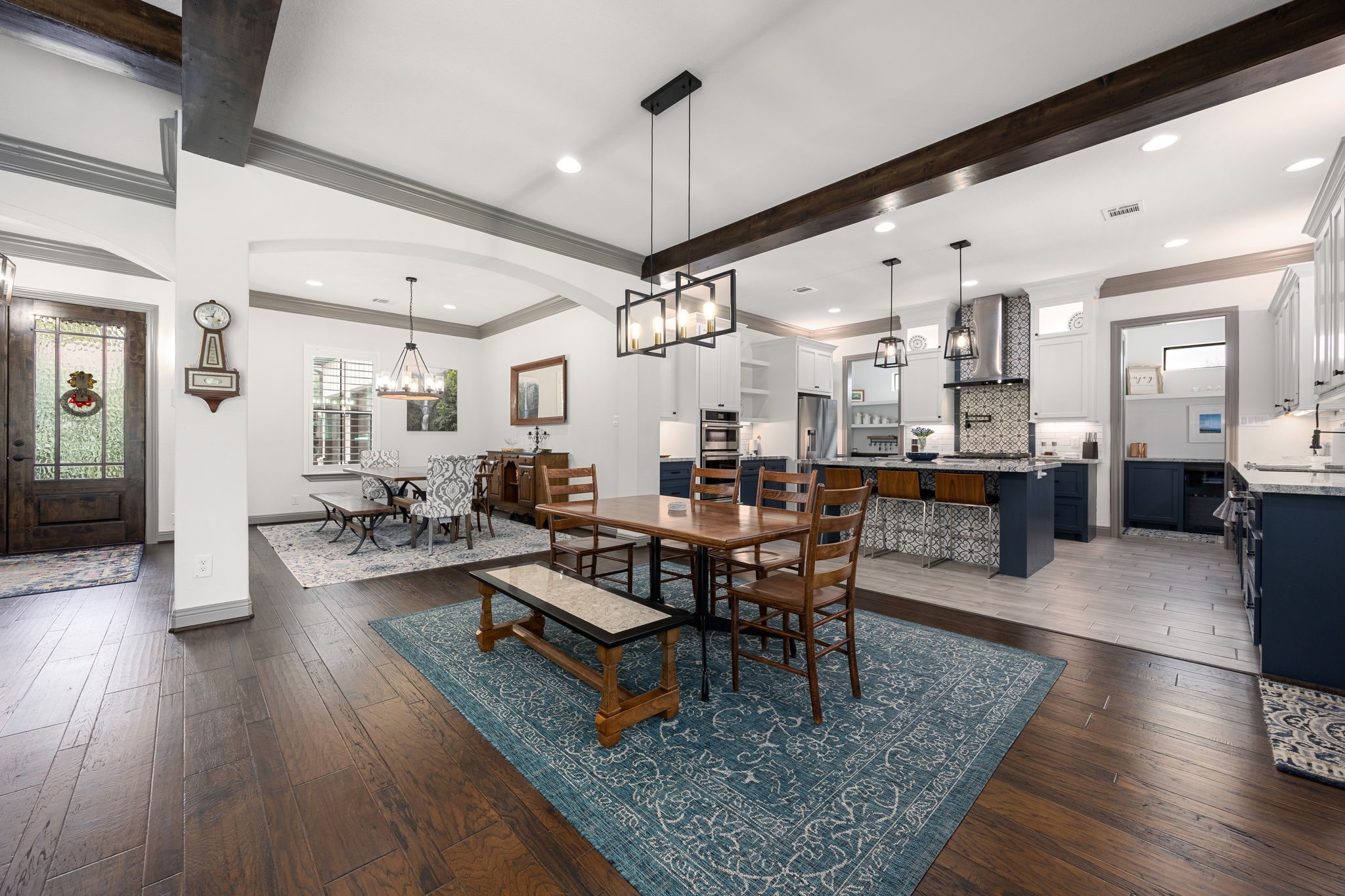 86 Dawns Edge Conroe, TX 77356 - Photo 11 of 50 a living room with lots of furniture and wooden floor