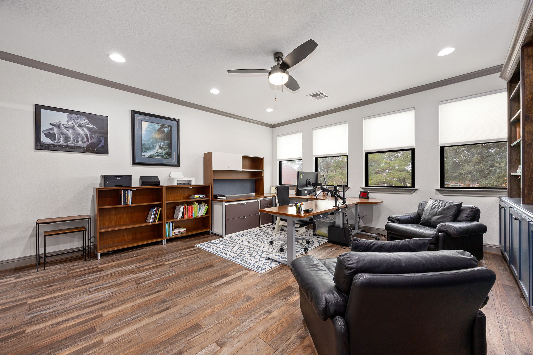 86 Dawns Edge Conroe, TX 77356 - Photo 32 of 50 a living room with furniture kitchen view and a large window