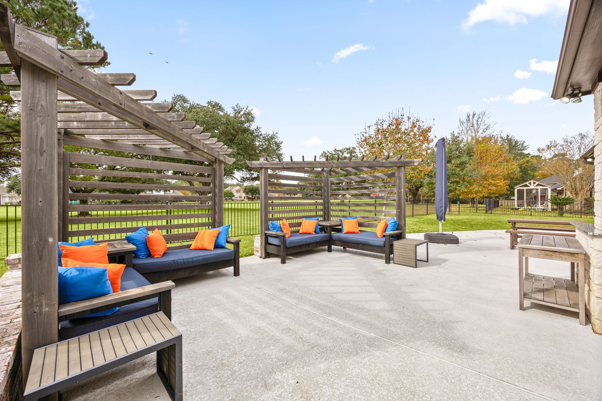 86 Dawns Edge Conroe, TX 77356 - Photo 36 of 50 Extended outdoor patio area