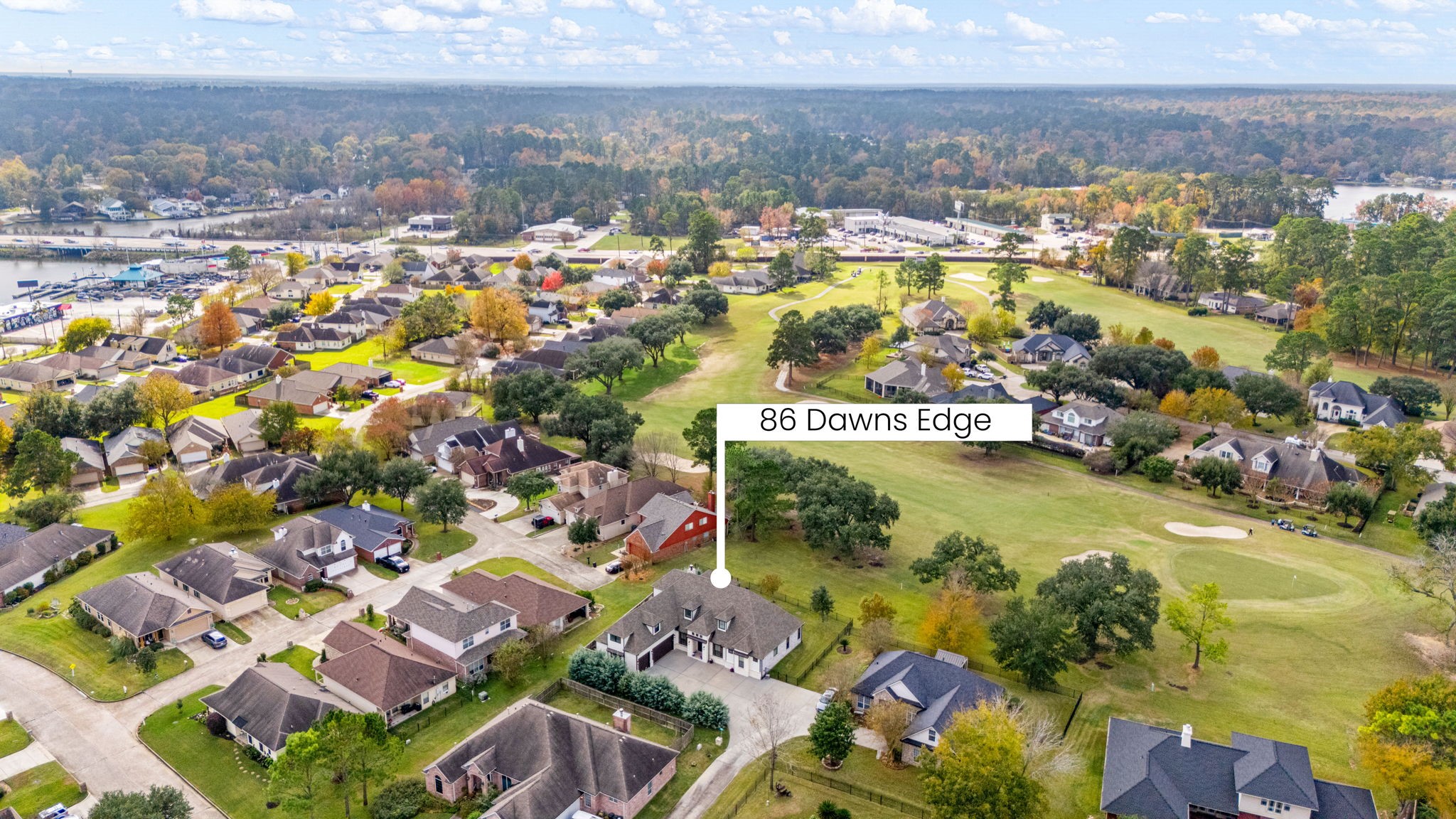 86 Dawns Edge Conroe, TX 77356 - Photo 41 of 50 an aerial view of residential houses with outdoor space