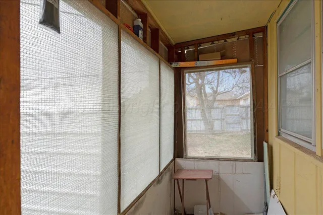 a view of front door