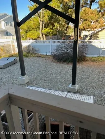 a view of a balcony