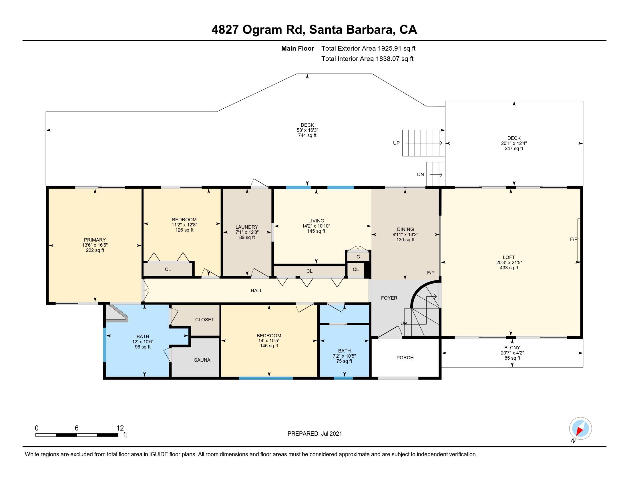 4827 Ogram Road Santa Barbara, CA 93105 - Photo 36 of 37 Floor Plan 1