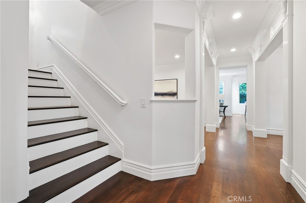 18 Lyon Newport Coast, CA 92657 - Photo 23 of 55 a view of entryway and hall with wooden floor