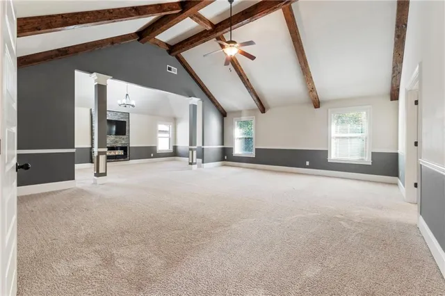 a view of an empty room