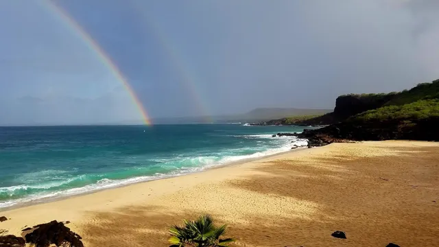 a view of an ocean beach