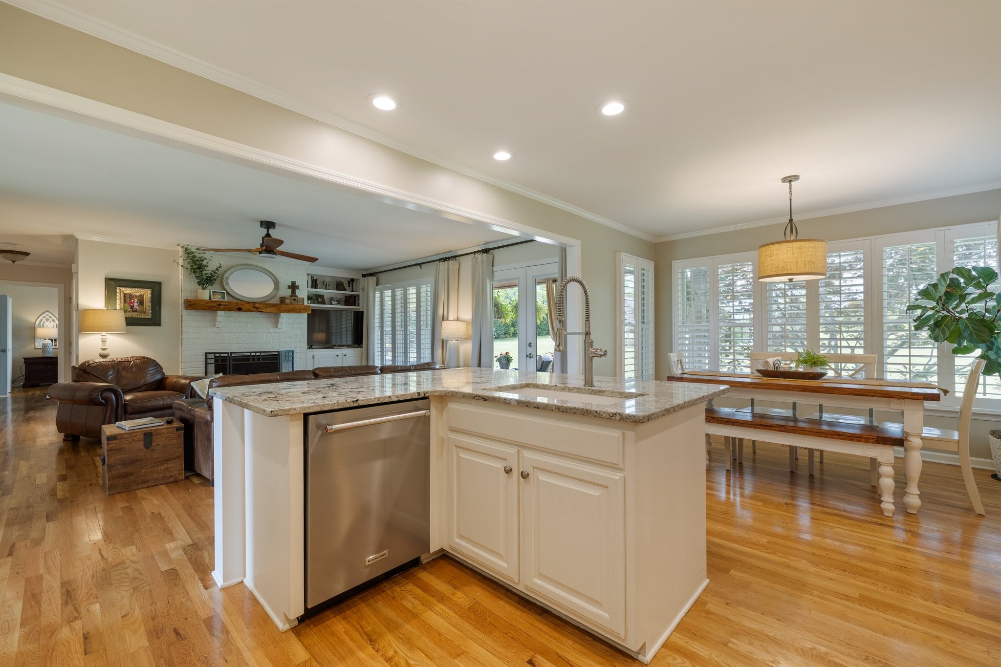 6223 Ladd Road Franklin, TN 37067 - Photo 15 of 67 a kitchen with stainless steel appliances granite countertop a stove and cabinets