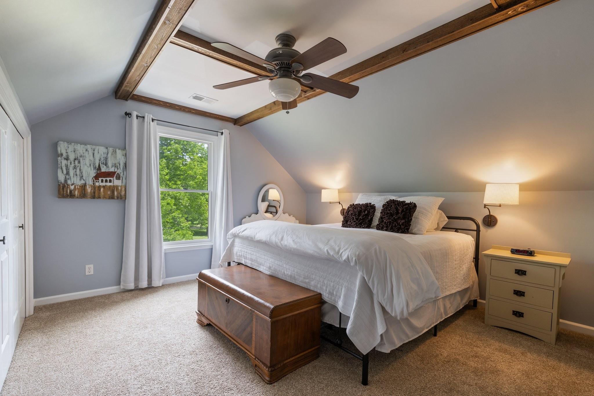 6223 Ladd Road Franklin, TN 37067 - Photo 40 of 67 a spacious bedroom with a bed and a large window