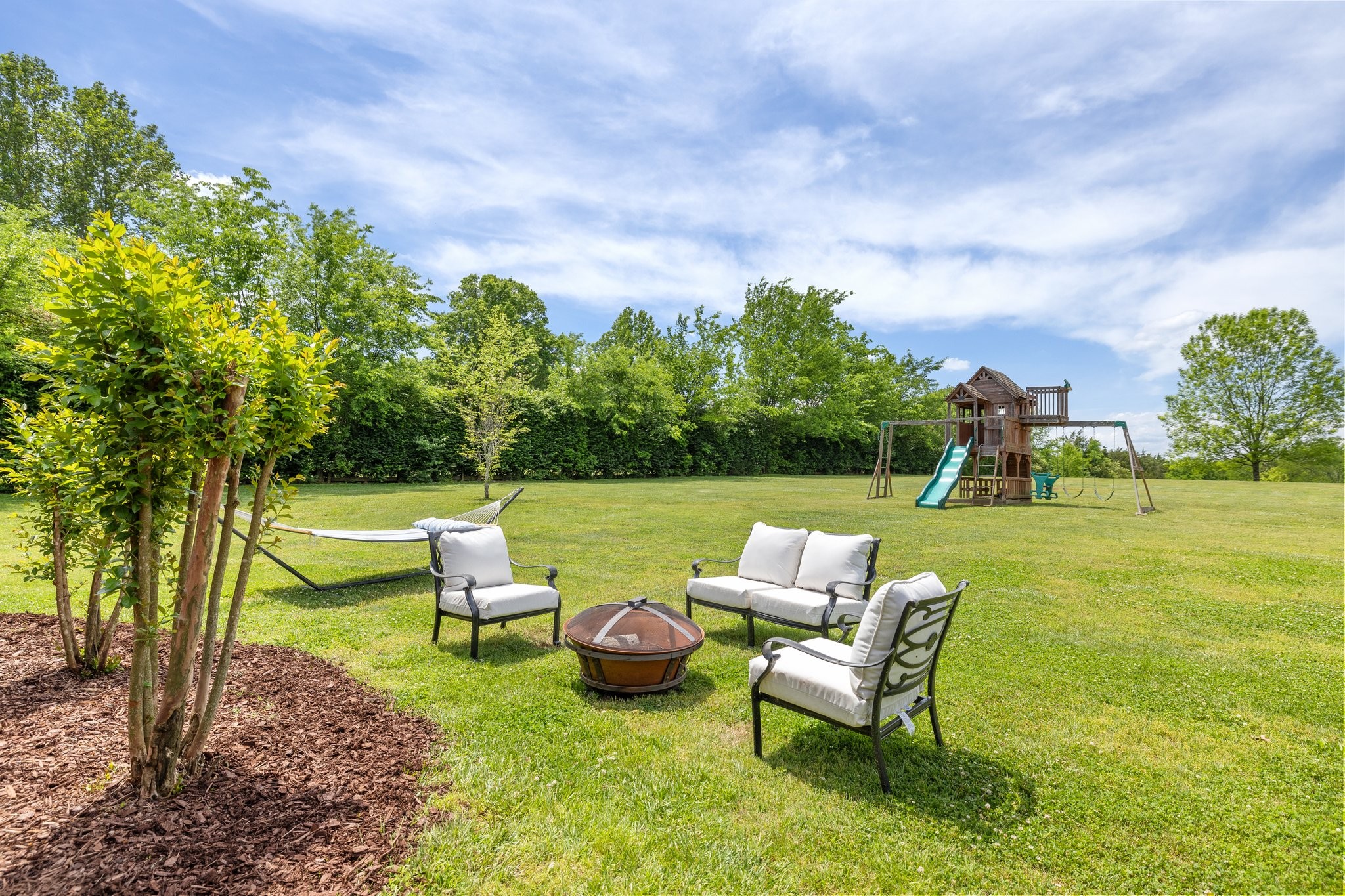 6223 Ladd Road Franklin, TN 37067 - Photo 48 of 67 a view of backyard with seating area and green space