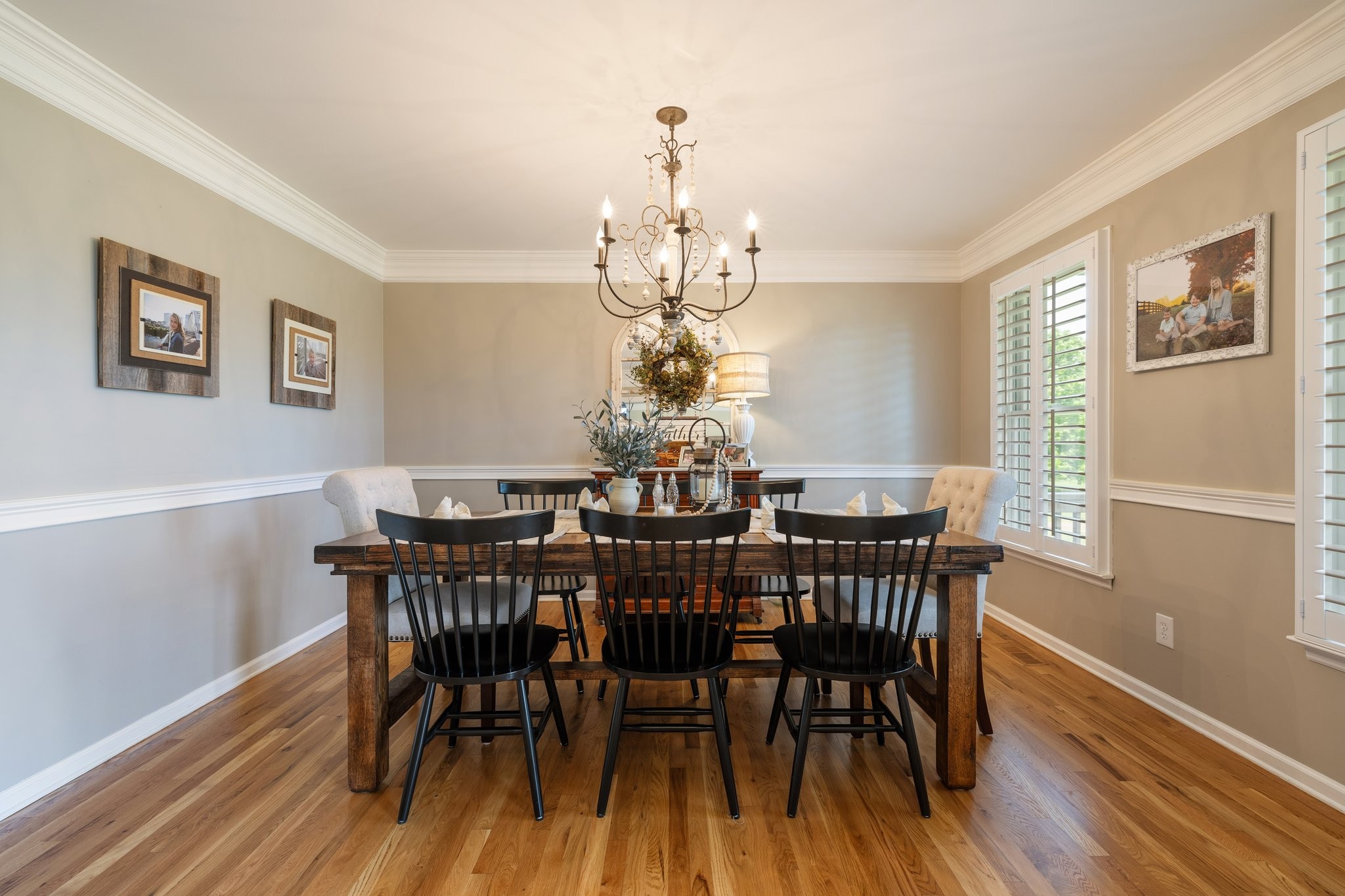 6223 Ladd Road Franklin, TN 37067 - Photo 10 of 67 a view of a dining room with furniture window and wooden floor