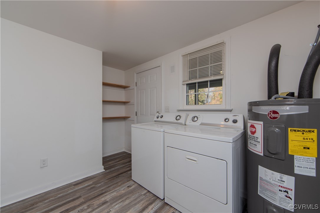 2015 Hicks Road Richmond, VA 23235 - Photo 13 of 31 Laundry area featuring light wood-type flooring, e