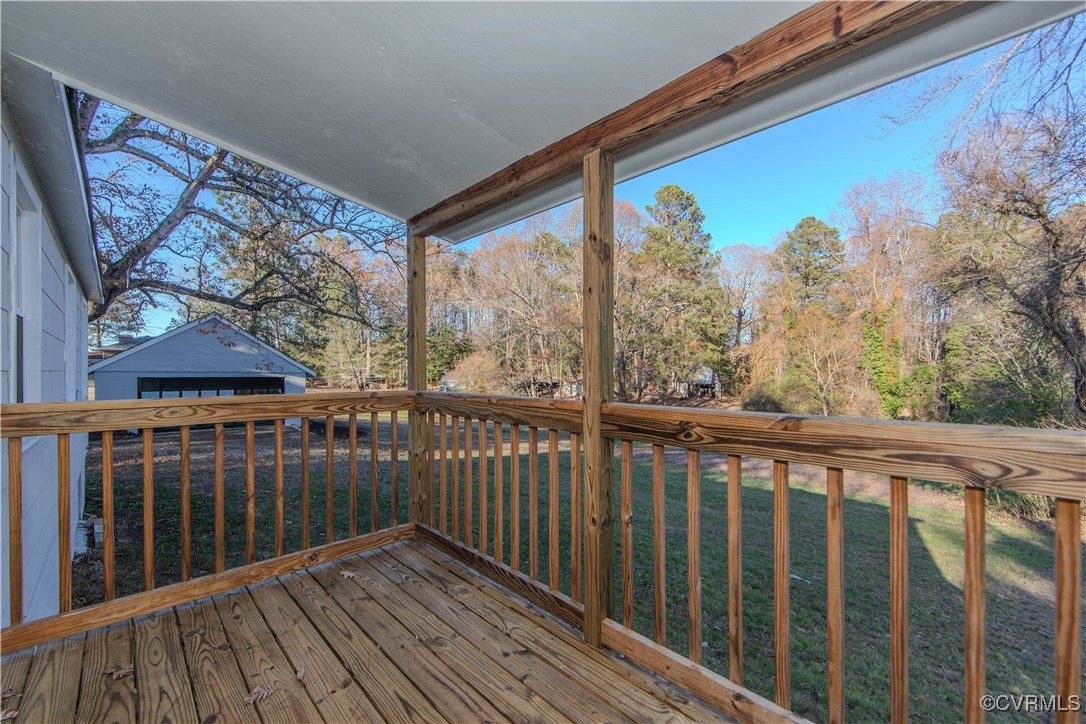 2015 Hicks Road Richmond, VA 23235 - Photo 23 of 31 Wooden terrace with a lawn